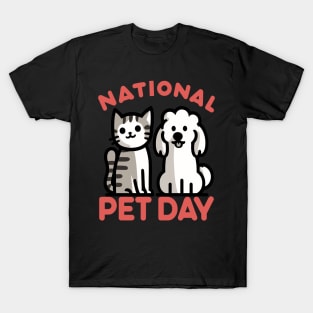 Celebrate National Pet Day with Adorable Pals T-Shirt